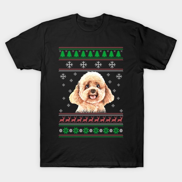 Cute Poodle Dog Lover Ugly Christmas Sweater For Women And Men Funny Gifts T-Shirt by uglygiftideas